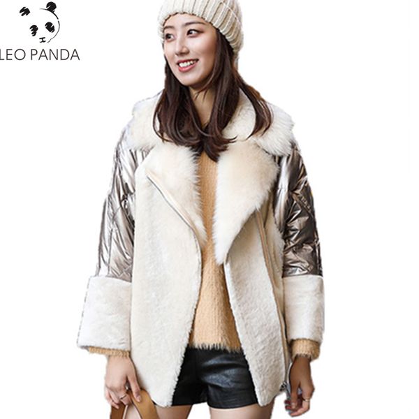 

winter new fashion women ladies long sleeve thicken warm zippers casual female v-neck wool blends fur coat cy514, Black