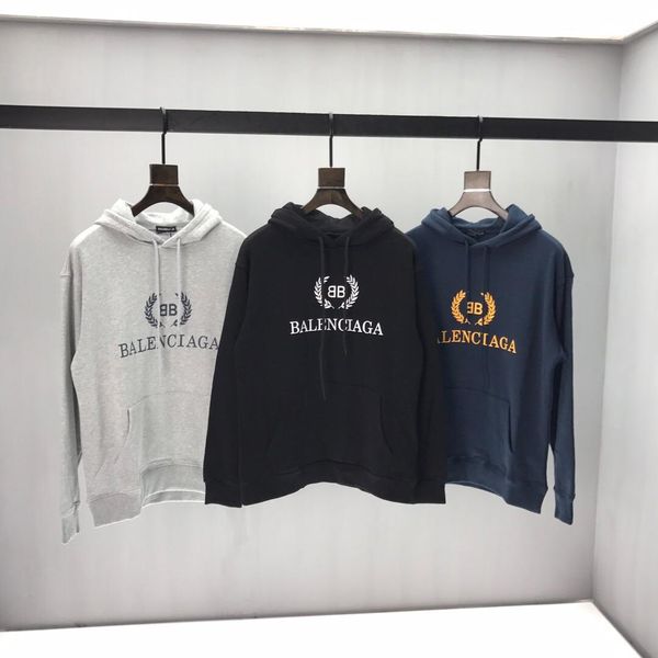 

new famous autumn designer sports sanitary clothes with men and women's hoodies, zipper sanitary clothes, printed logo cotton 0232, Black