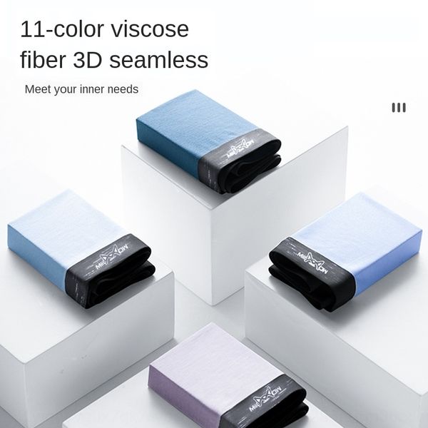 

miiow/ кот человек графена анти-бактериостатическое ультра-тонкий нижнее белье мужчины мужские шелк льда боксер бесследное голову нижнее бел, Black;white