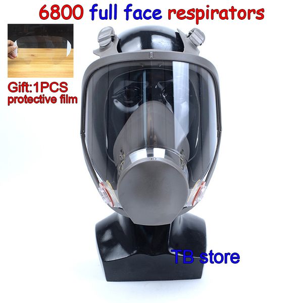 

6800 gas mask full face respirator spray paint pesticide protective mask can cooperate with 3m / sjl filter