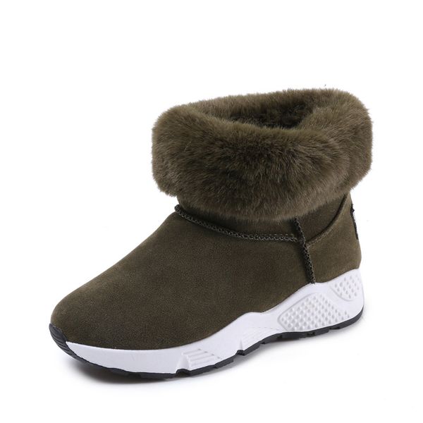 

women shoes boots winter boots for women warm fut snow, Black