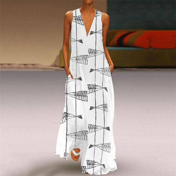 

цифровая печать рукавов платье макси платье глубокий v-образный вырез платья партии xrq88, Black;gray