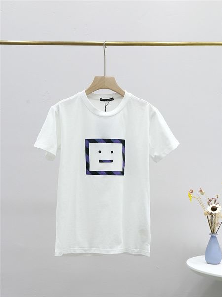 

20fw новое прибытие бренды простой tshirt acn студи смайлик печати хлопка tee shirt любовников мужчины женщины streetwear толстовка открытый, Gray;blue