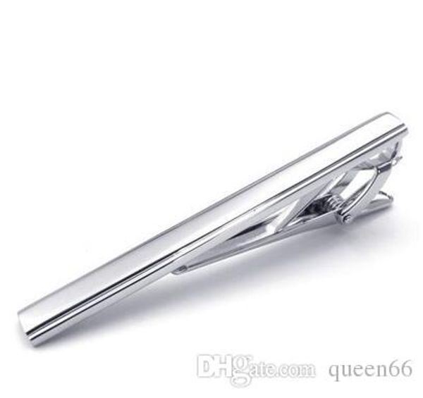 

slae 65*16*9mm fashion men alloy tie clips jewelry nice gift imitation rhodium plated tie clip drop shipping men gift, Silver