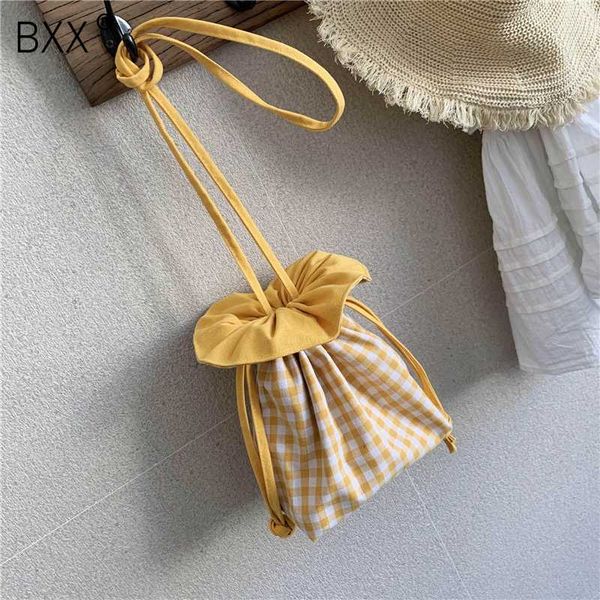 

bxx] повседневная холст crossbody ведро сумки для женщин 2020 мини плеча messenger сумки женский путешествия cross body сумка hl504