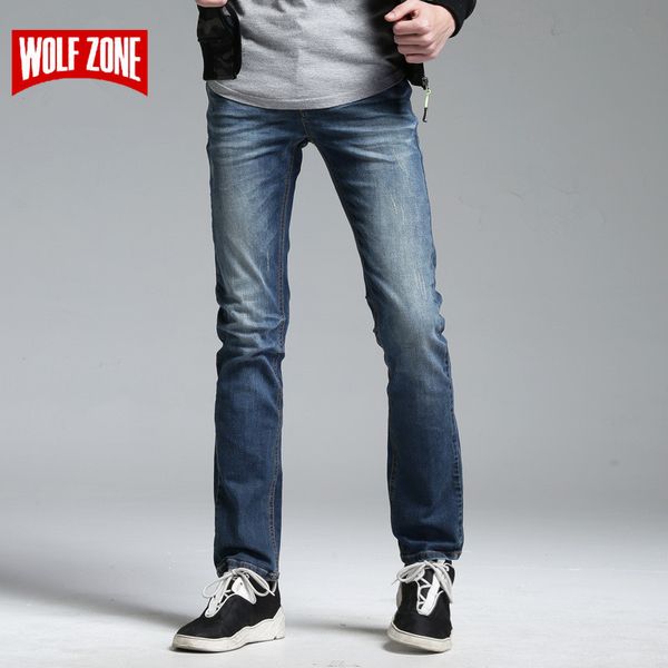 

special offer jeans men masculino distressed pants mens biker solid mid full length cotton designer summer casual, Blue
