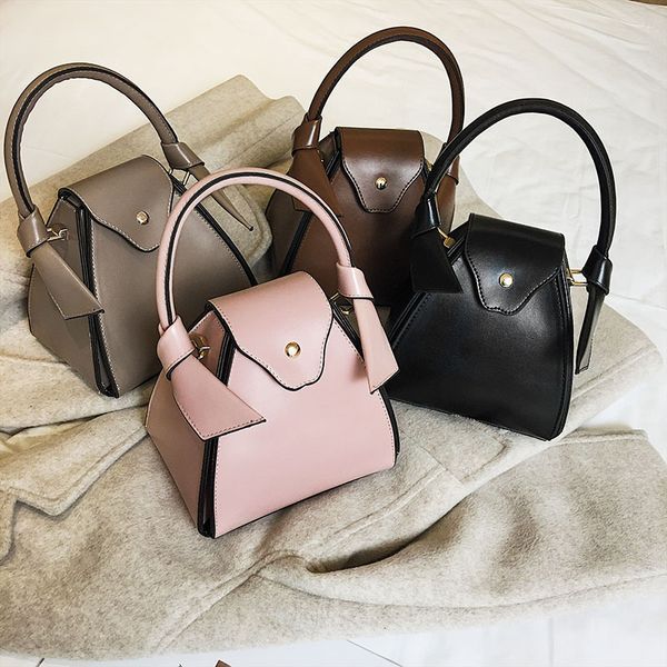 

New ladie bucket handbag fa hion temperament ca ual wild houlder me enger bag