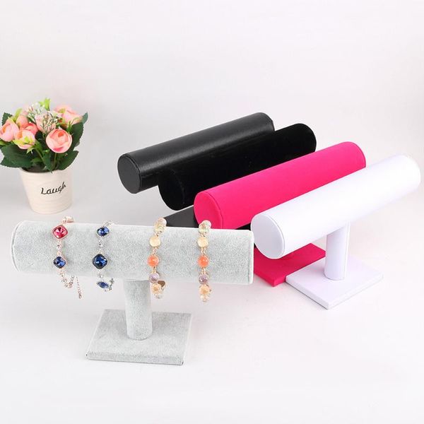 

single layer ornaments showing holder bracelet watch chain display holder stand holders rack, Black;blue