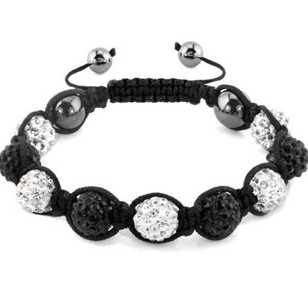 

wholesale can choose color 10mm ball beads mix multicolor bracelet fashion lots christmas gift women crystal dtgr5d, Black