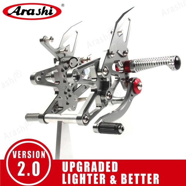 

arashi for s1000rr 2009 -2018 cnc adjustable footrests s1000 s 1000 rr 2009 2010 2011 2012 2013 rider foot pegs rearset