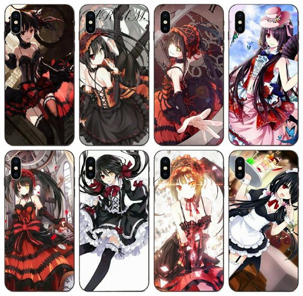 

[tongtrade] tokisaki kurumi case for iphone 11 pro max x xs xr 8 7 6s 5s plus galaxy j5 s10 s9 huawei gr3 gr5 p30 redmi k20 pro fashion case