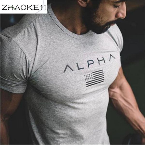 

summer short sleeve men's muscle brother new summer men's sports running training fitness elastic short sleeve t-shirt, White;black