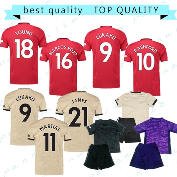 

19 20 rashfor soccer jersey united man pogba football shirt lukaku lingard camiseta de futbol james manchester utd wan bissaka maillot foot, Black;yellow