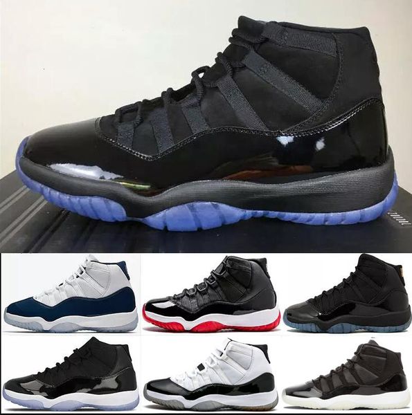 

11 xi prom night blackout university blue basketball shoes men women white metallic gold navy gum gamma blue 72-10 concord sneakers