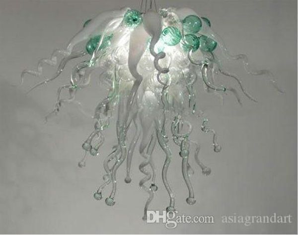 

modern hand blown glass chandelier light clear glass led bulbs home decor glass pendant lamps dale chihuly style chandelier