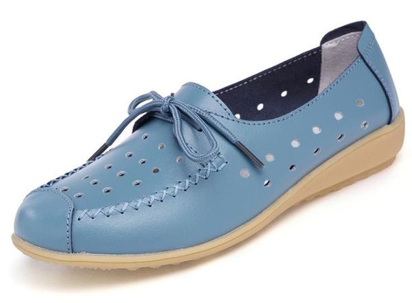 

women's shoes leather non-slip soft bottom women flats casual shoes 1167, Black