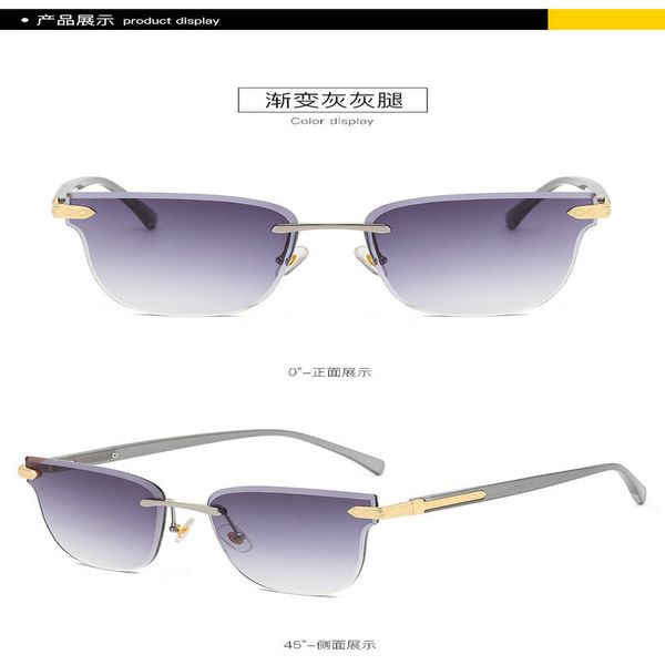 

gradient frameless sunglasses qpeclou big flower frameless sunglasses women irregular gradient sun glasses men oversized rimless fuxr3 dniih, Silver