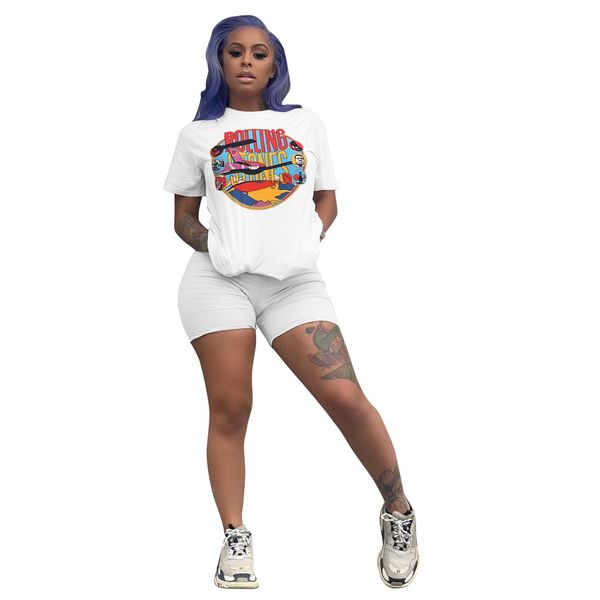 

womens summer tracksuits 2020 new arrival available short sleeves + pants print fashion casual men 5 color set size s to 3xl, Gray