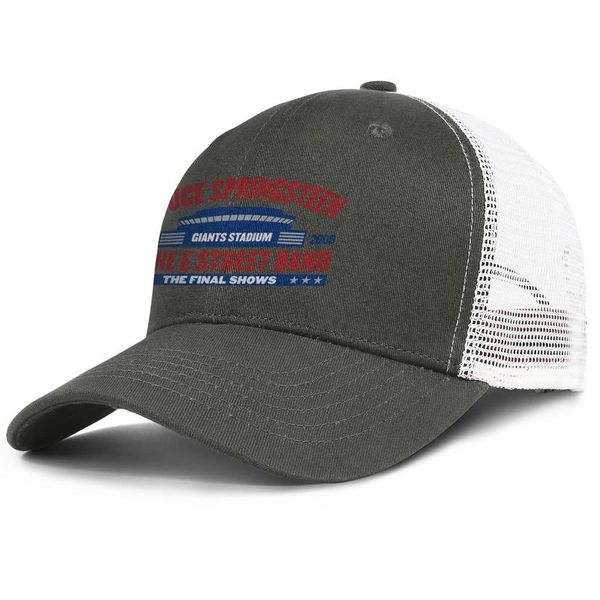 

bruce springsteen the street band army_green for men and women trucker cap baseball cool custom personalized hats, Blue;gray