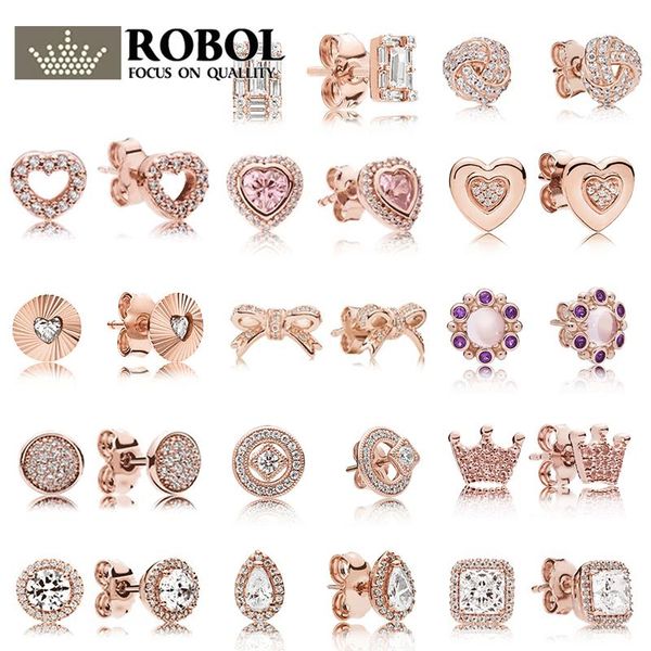 

silver diy popular brand rose gold love earrings original engraved delivery, Golden