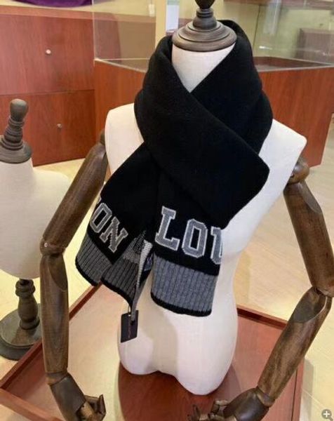 

men's scarf autumn/winter 2019 printed scarf multi-purpose clothing accessories dimensions 180x30cm quality boxless, Blue;gray