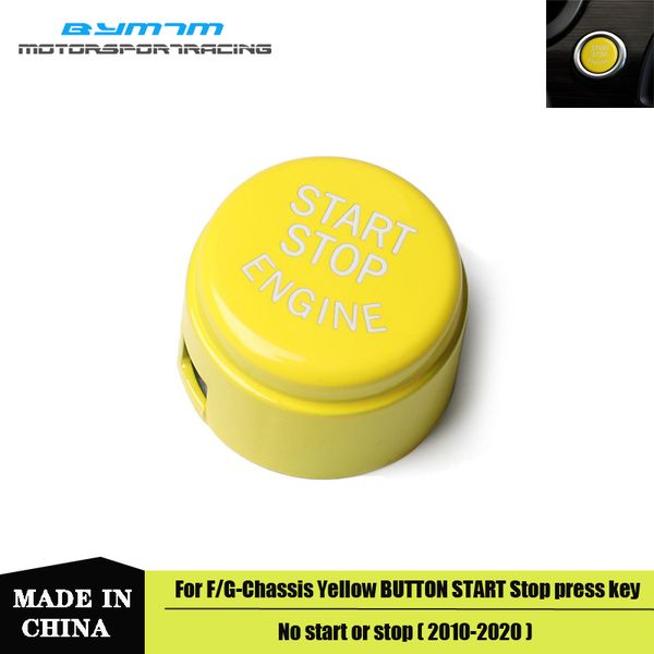 

кнопка желтый двигатель старт стоп обложка no без остановки запуска функции для bmw f-шасси f20 f30 f10 f11 f15 f16