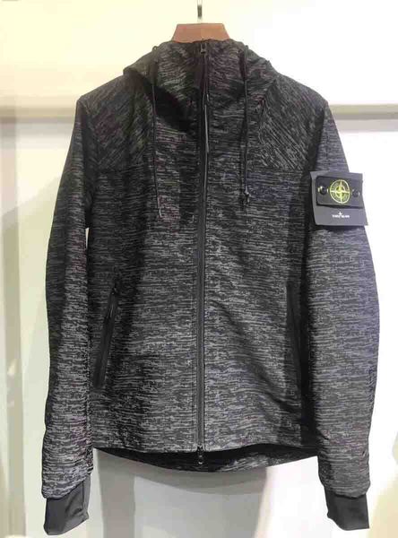 

stones islands classic tide brand hoodie mens designer jacket luxury trend pike street hip hop jacket 3m reflective windbreaker jacket, Black;brown