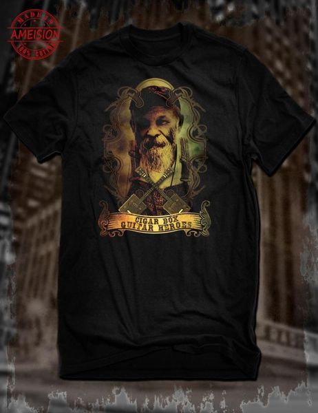 

metallicanew black box t-shirt seasick steve tee blues music 3 string o-neck cotton casual t shirts, White;black