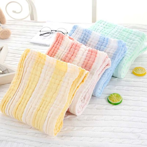 

cotton throw blankets kids six layers of yarn thread blanket bathroom towel baby coverlet rug summer air-conditioned room quilt