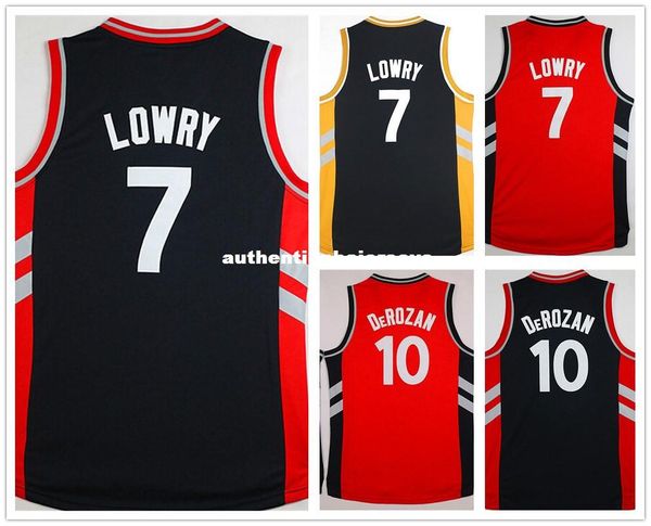 

#10 dd jersey stitched retro retro basketball jerseys #7 lowry jersey size s-xxl ncaa college, Black;blue