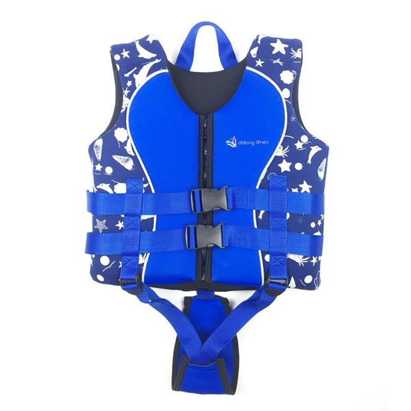 

professional polyester kids children life vest jacket blue printing swimming boating ski drifting life vest lifejackets
