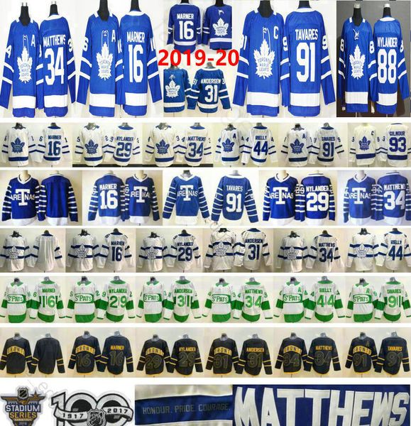 

man women kids youth toronto maple leafs 16 mitchell marner 88 william nylander matthews tavares morgan rielly 31 frederik andersen jerseys, Black;red