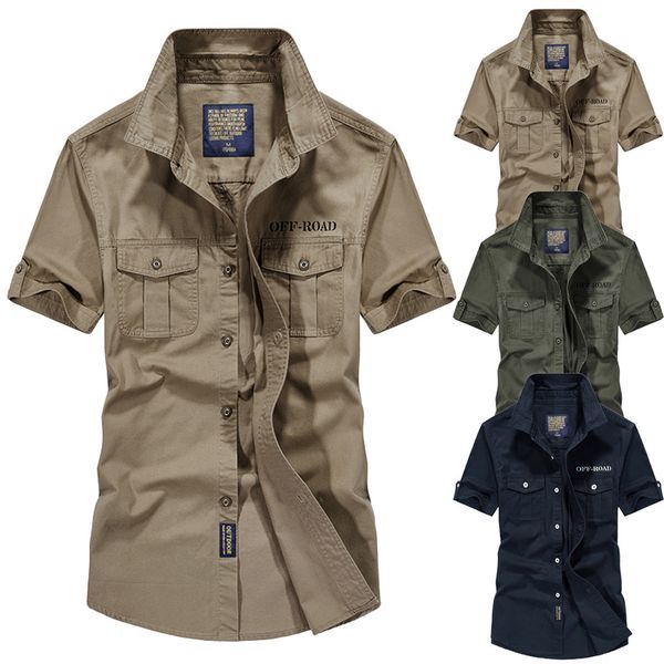 

men shirt casual slim fit embroidery pure color pocket short sleeve shirts mens dress shirts camisas masculina c0603, White;black