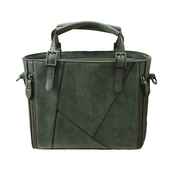 

women ladies matte pu leather shoulder bag tote retro large handbag purse