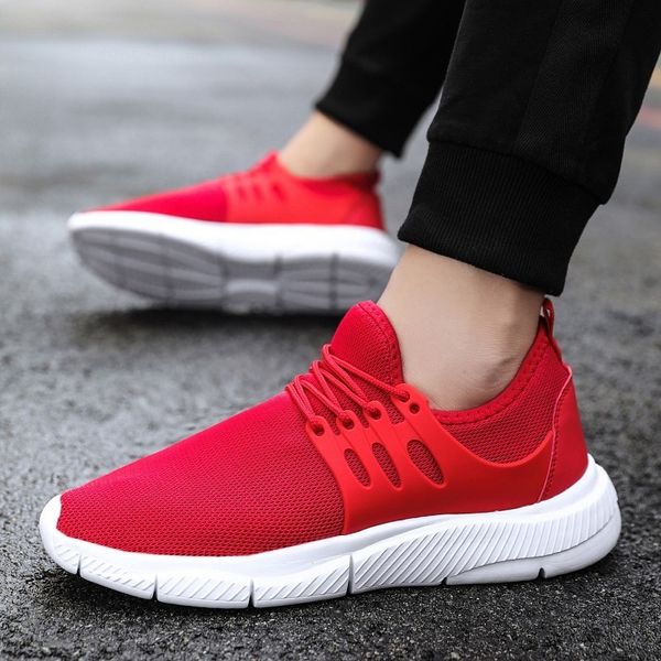 

mens running shoes weave breathable black sneakers fashion plus size durable outdoor sport shoes for men lace up sneakers