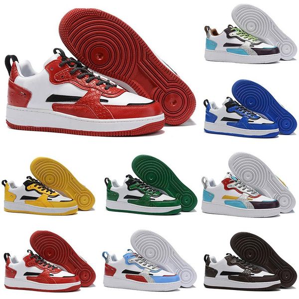 

1 07 ac low cut skateboarding running shoes men women white red green blue classics casual sport trainers designer sneakers 36-45