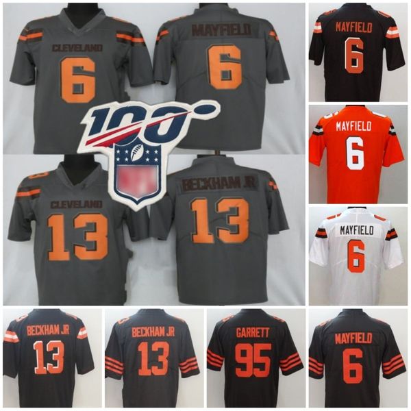 

Ncaa cleveland 13 odell beckham jr jer ey 6 baker mayfield 24 nick chubb 80 jarvi landry 73 joe thoma 95 myle garrett jabrill pepper, Black;red