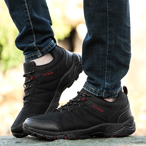 

2018 new waterproof hiking shoes man climbing shoes mountain outdoor sport boot non-slip breathable hiking sneakers high quality