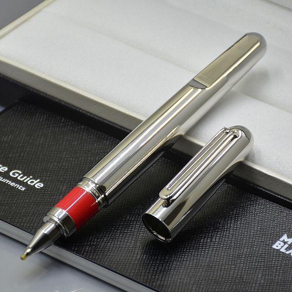 

2020 новый luxurys limited full metal silver roller шариковая ручка с магнитным cap бизнес офис writing канцелярские mt шариковые ручки gel, Blue;orange