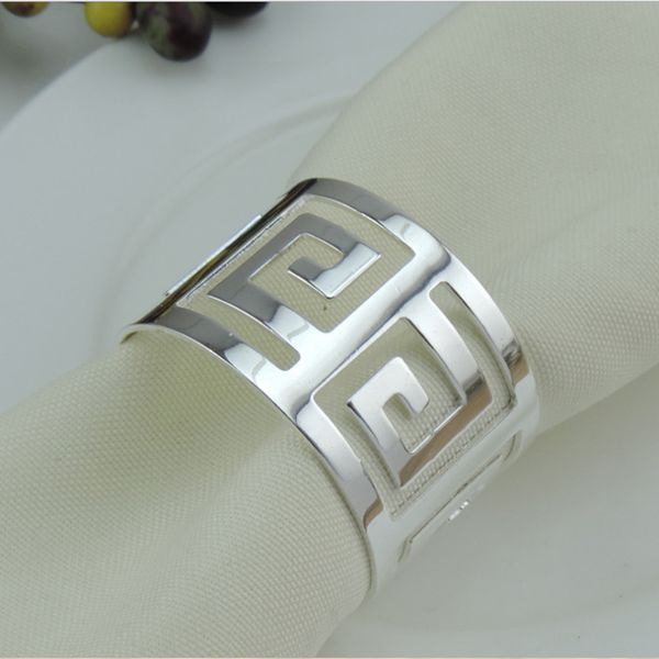 

6pcs/lot shseja restaurant western napkin ring hollow napkin ring wedding party table decoration supplies