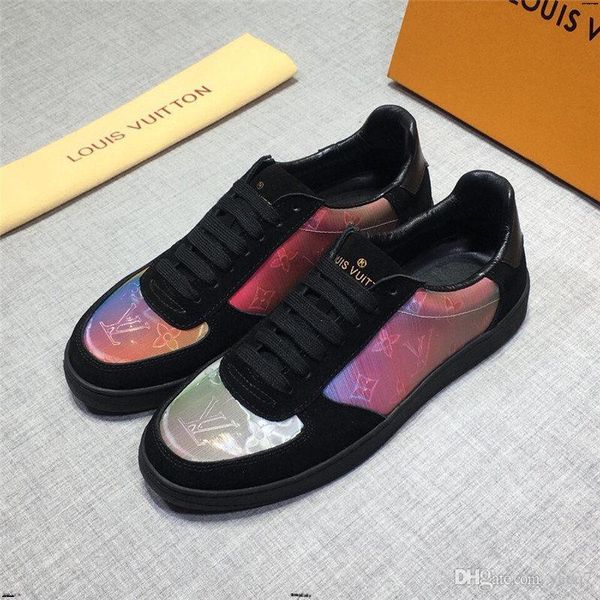 

20ss print sneakers men 2019 mens shoes casual sneaker fashion mens trainers chaussure homme sports shoes for male bonsi, Black