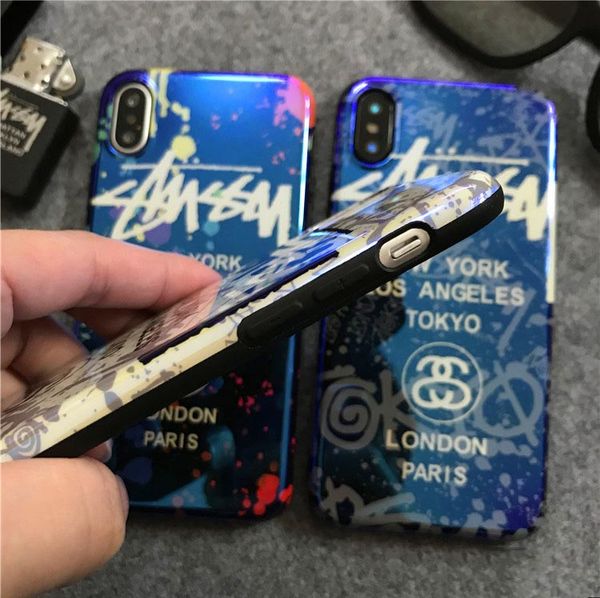 

роскошный чехол для телефона iphone x xs xr xsmax 6 / 6s 6p / 6sp 7/8 7plus / 8plus модный прохладный дизайнерский чехол с буквами задняя кр