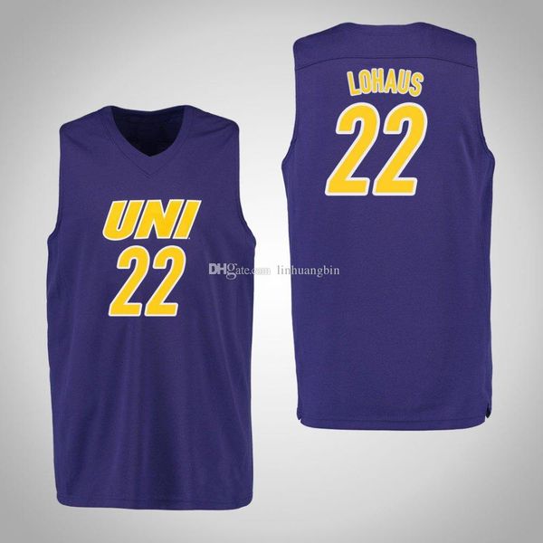 

tanner lohaus stitched men's northern iowa panthers wyatt lohaus tywhon pickford ted friedman college basketball jersey, Black