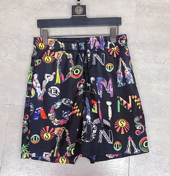 

mens designer beach shorts 2020 summer new casual men brand shorts pants fashion mens printed knee length shorts size m-3xl, White;black