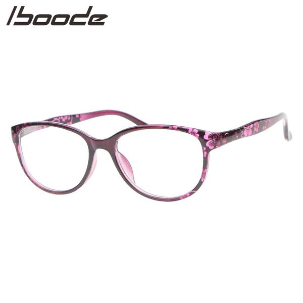 

iboode new women reading glasses fashion oval hd with pattern frame farsighted reading mirror glasses accessories finished