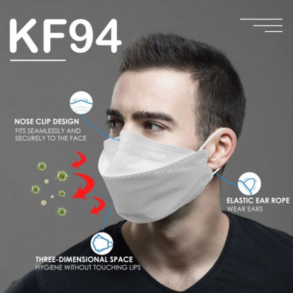 

5pcs kf94 face mouth masks anti pollution pm2. 5 dust сгущенный фильтр дыхательная безопасность 4 слоя маски для лица