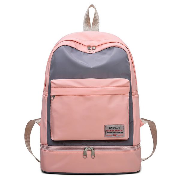

leisure outdoor backpack woman waterproof fitness bag wet and dry separation travel clothes shoes organizer pouch accessories