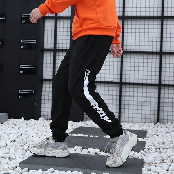 

pants men plus size fashion hip hop sweatpants male black casual slim mens korean trendy streetwear pocket drawstring bottom 4xl