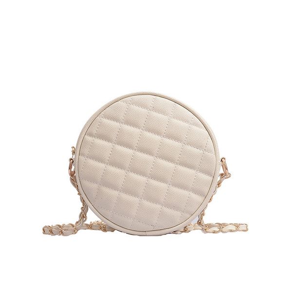 

women fashion rhombus crossbody bag small round sling bag pu leather circle purses zipper shoulder /by