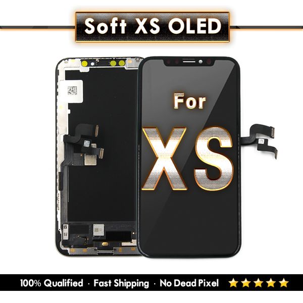

100% Квалифицированный для iPhone XS OLED Мягкий дисплей и сенсорный экран планшета Один год гарантии Бесплатная доставка